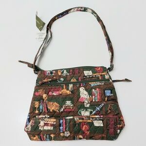 Vera Bradley Original Zip Hipster Hogwarts Library NWT